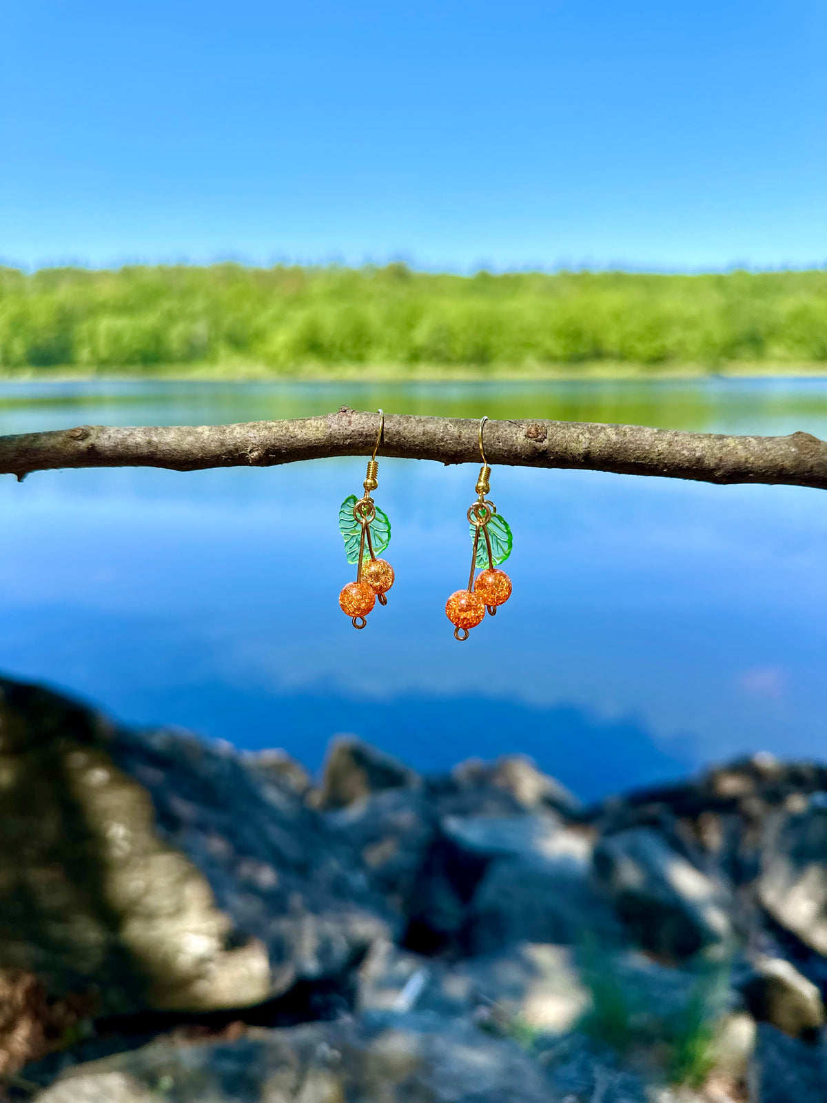 Orange Earrings